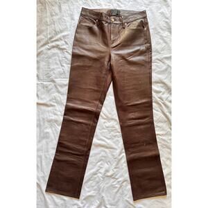 RtA RTA Remi Leather Pant Color: Cedar Crispy Wet Size 27